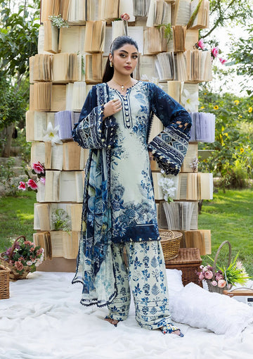 Elaf Premium ECD-7B Bloomstella Elaf Prints With Chiffon Dupatta 2025